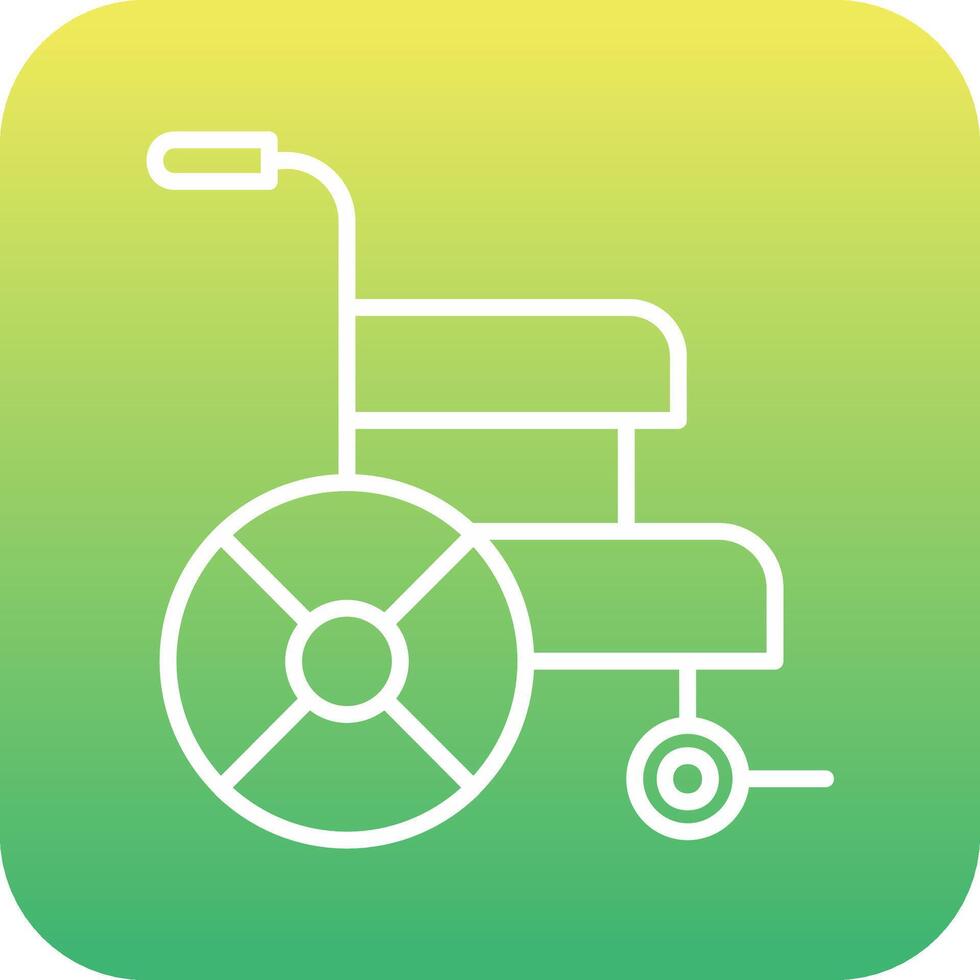 rolstoel vector pictogram