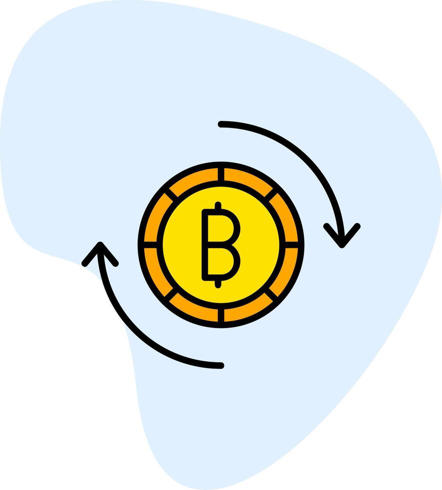 bitcoin uitwisseling vector icoon