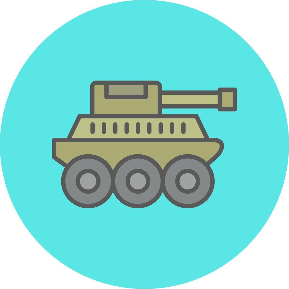 militaire tank vector icon