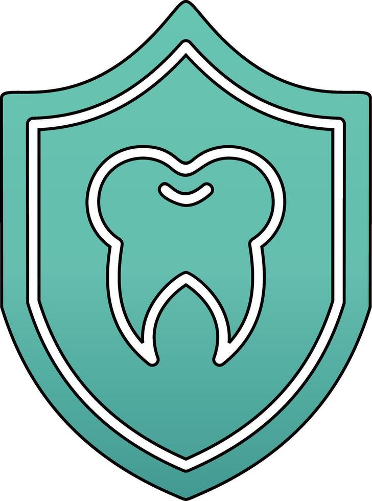 tandheelkundige bescherming vector icon
