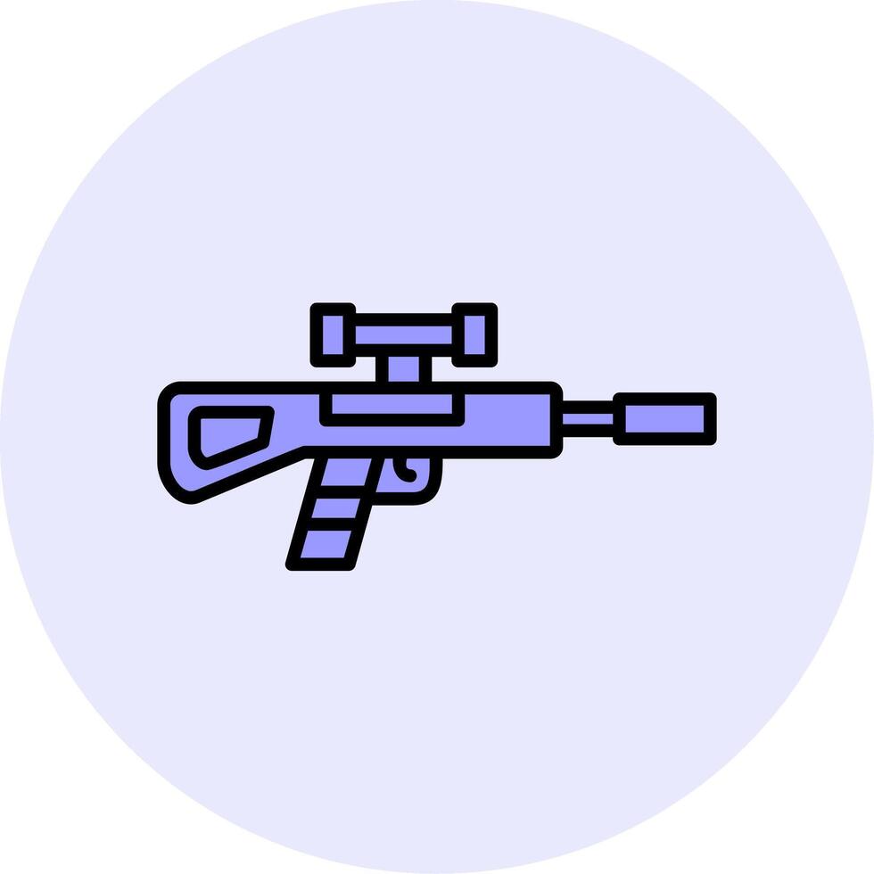 sniper rifle vector icon