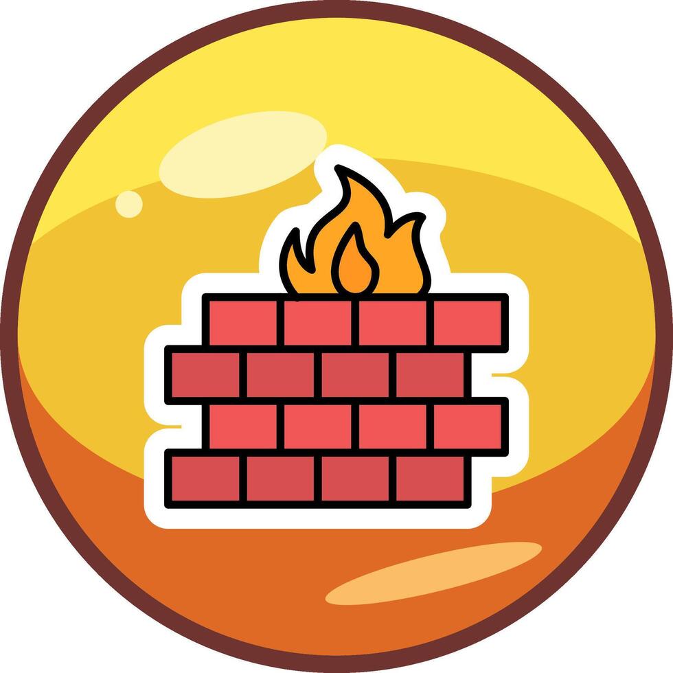 firewall vector pictogram
