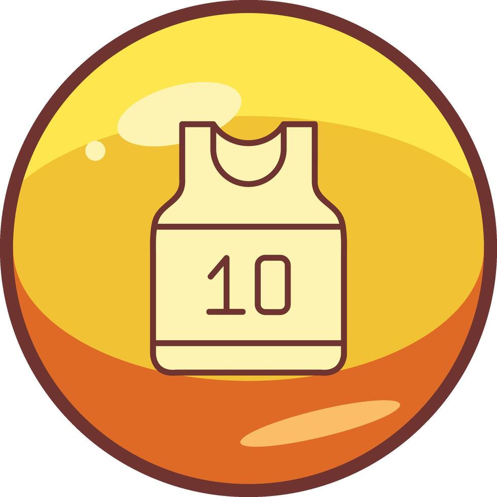 basketbal Jersey vector icoon