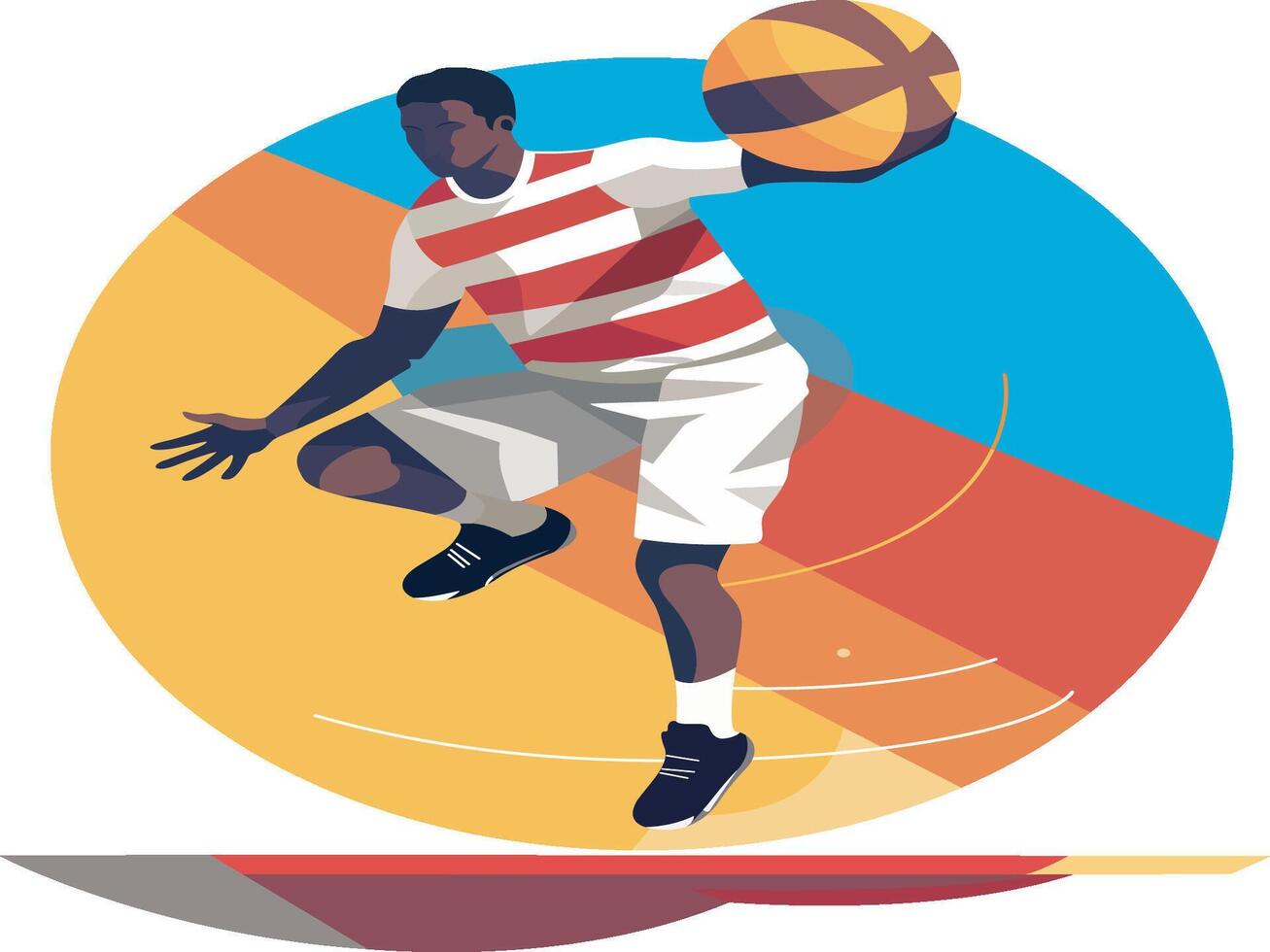 basketbal speler vector illustratie