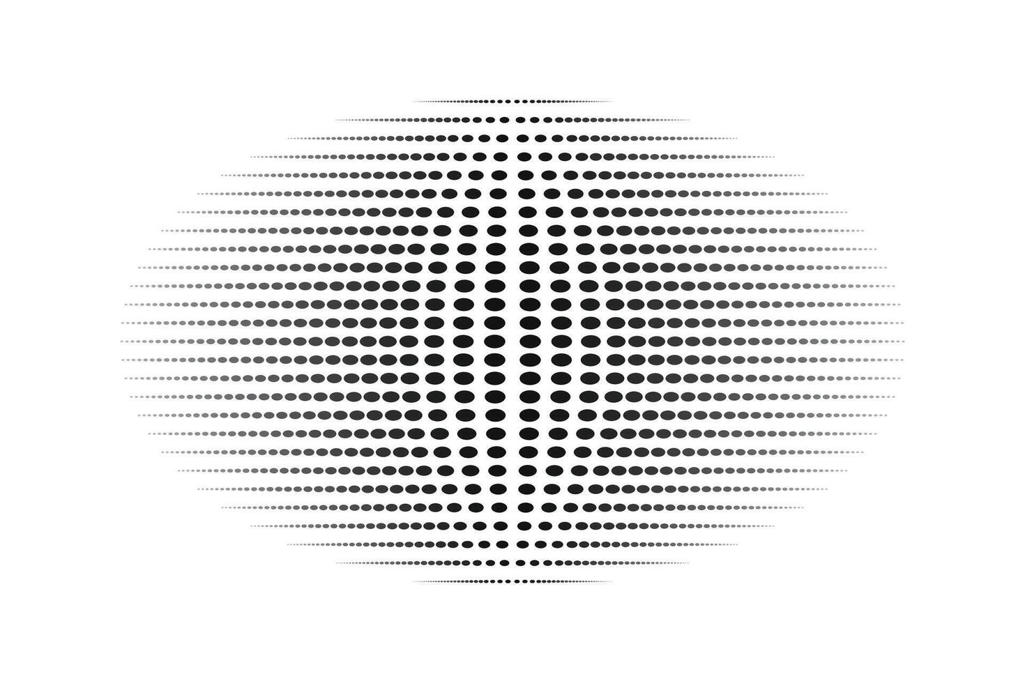 halftone circulaire stippel kaders set. cirkel dots geïsoleerd Aan de wit achtergrond. logo ontwerp element voor medisch, behandeling, kunstmatig. ronde grens gebruik makend van halftone cirkel dots textuur. vector