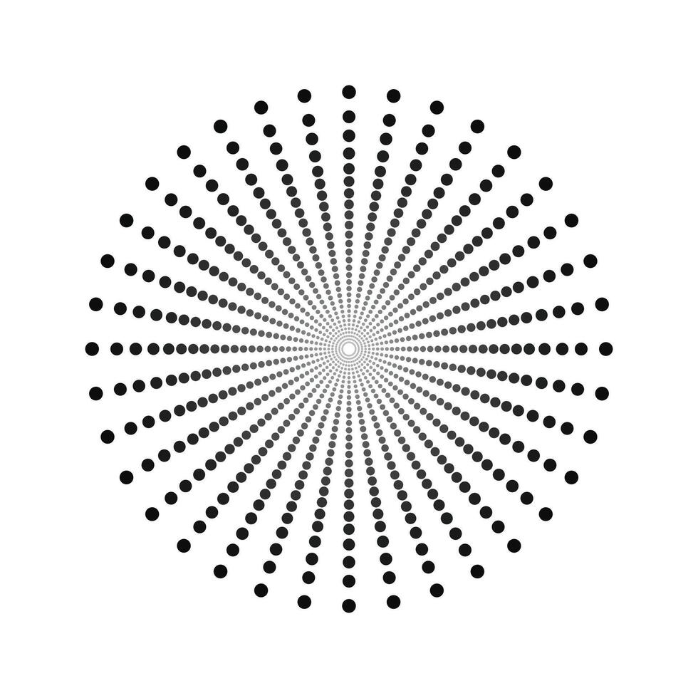 halftone circulaire stippel kaders set. cirkel dots geïsoleerd Aan de wit achtergrond. logo ontwerp element voor medisch, behandeling, kunstmatig. ronde grens gebruik makend van halftone cirkel dots textuur. vector