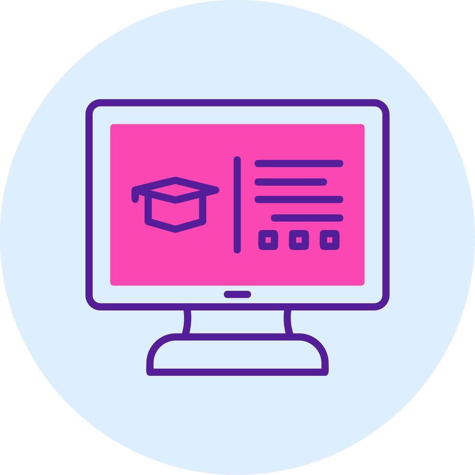 online onderwijs vector icoon