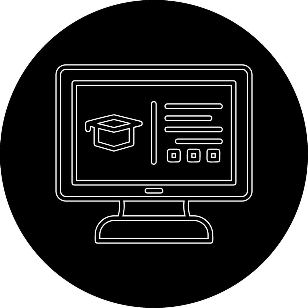 online onderwijs vector icoon