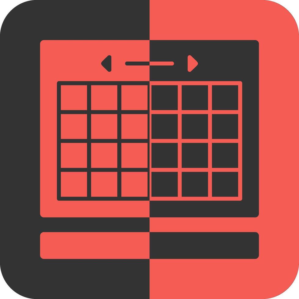 kalender rood omgekeerd icoon vector