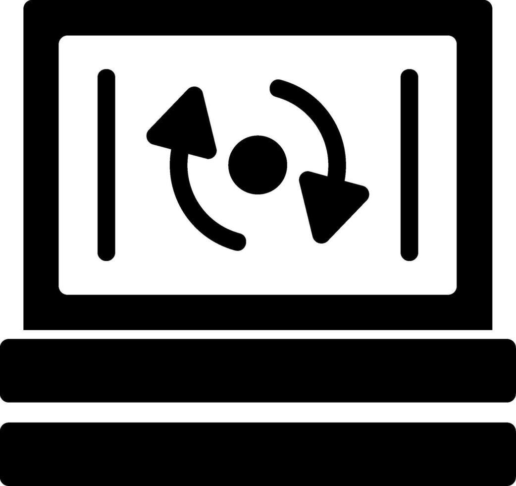 glyph-pictogram vernieuwen vector