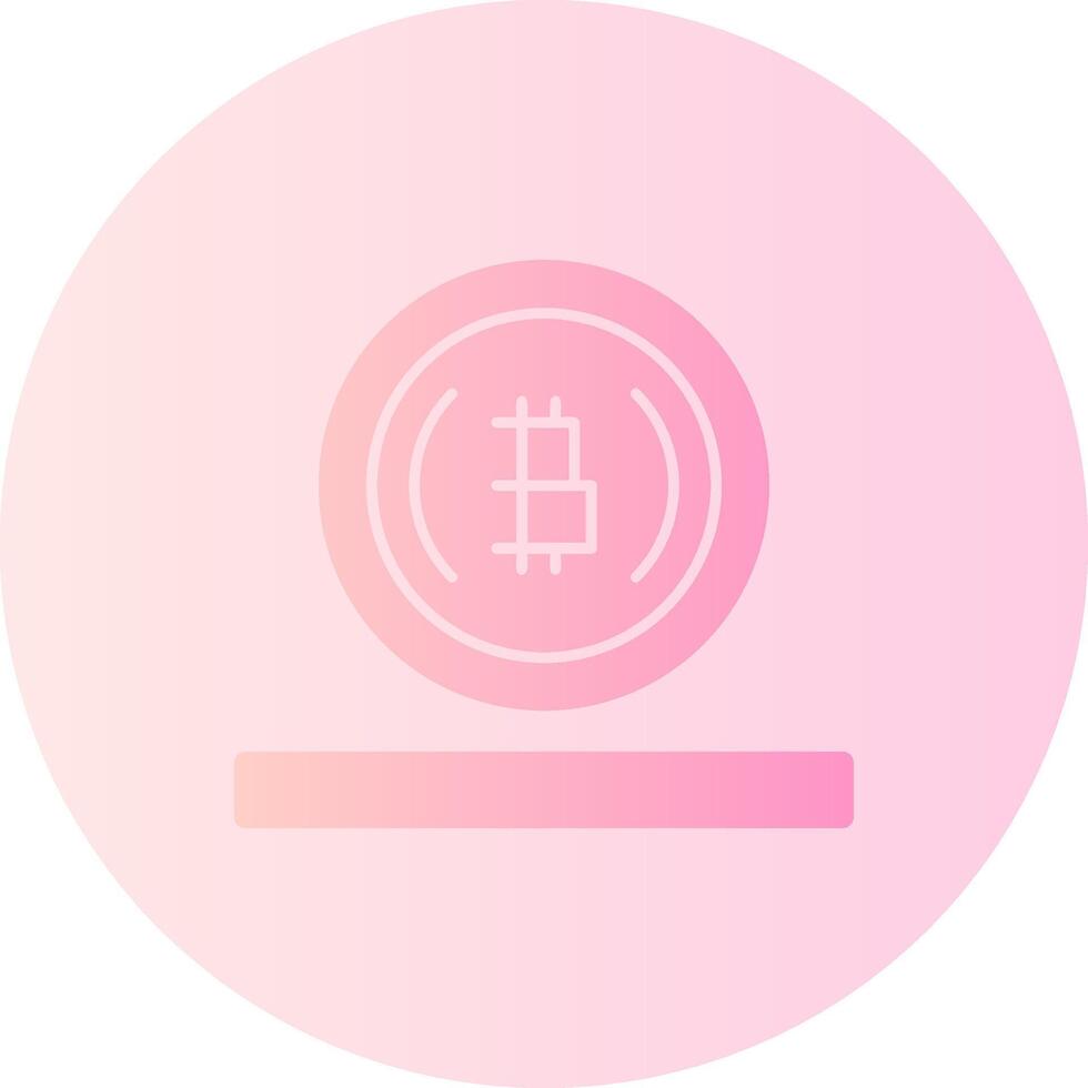 bitcoin helling cirkel icoon vector
