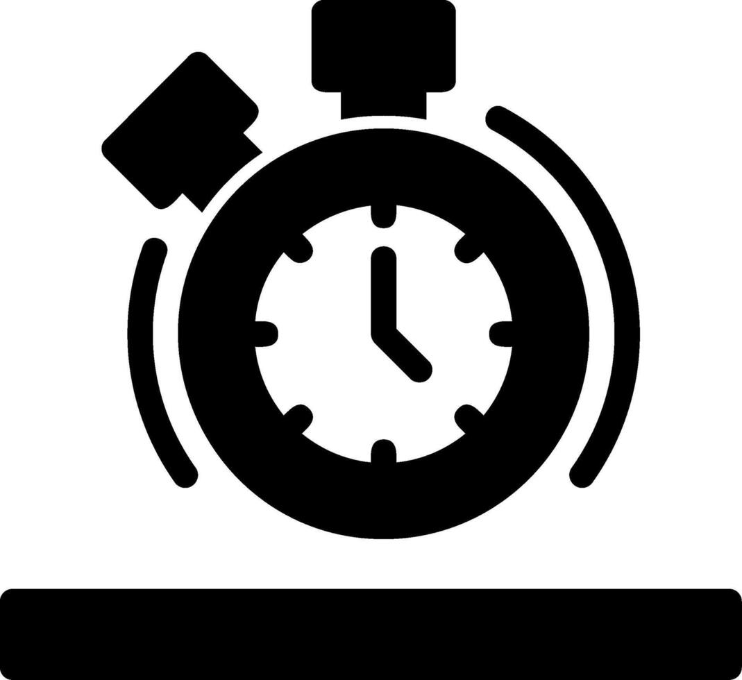 stopwatch glyph-pictogram vector