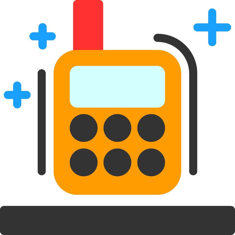 babyfoon plat pictogram vector