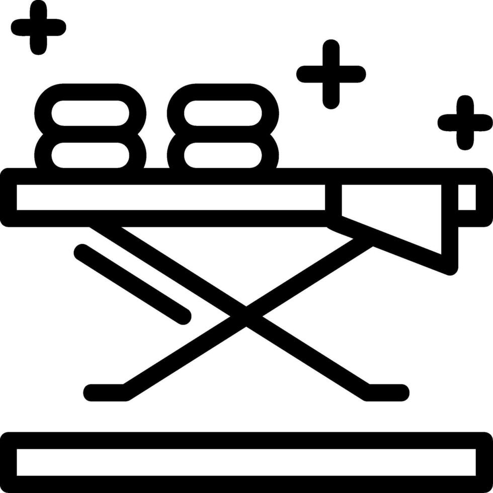 strijkplank lijn icoon vector
