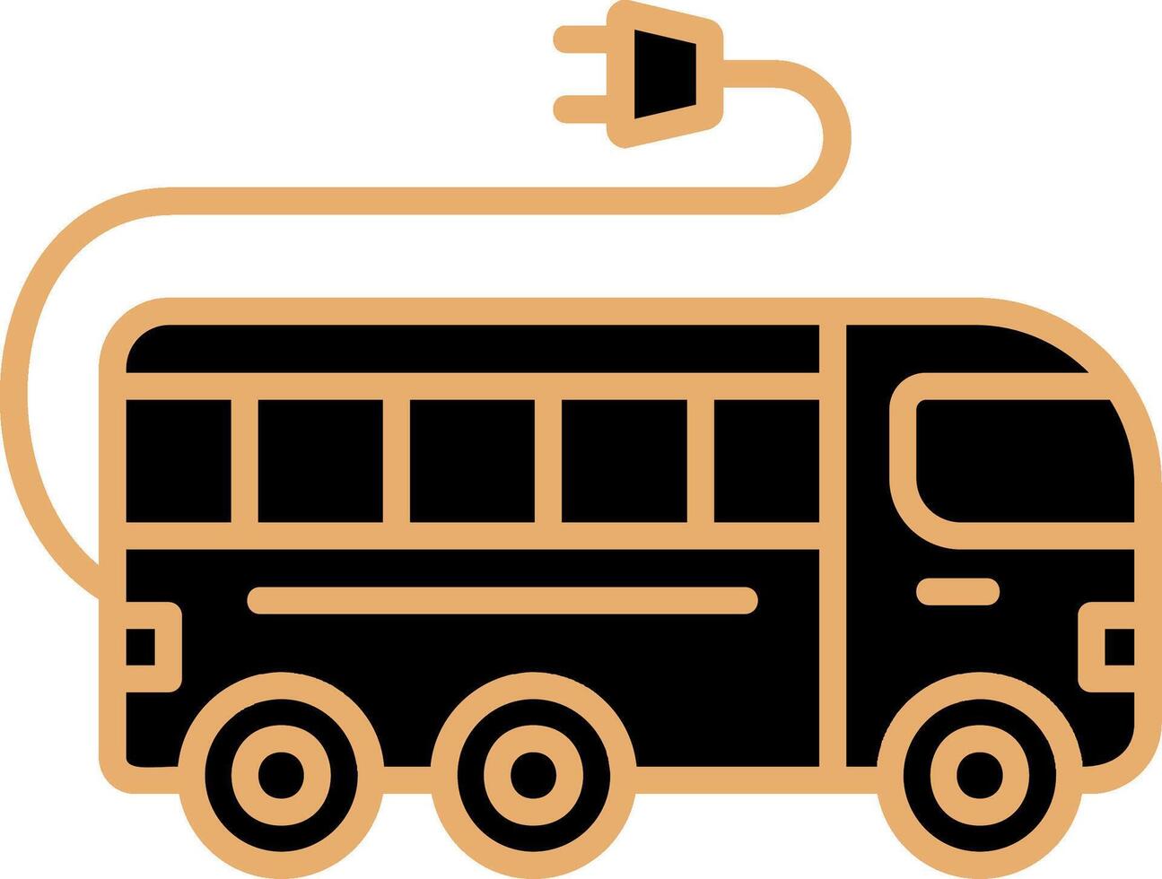 elektrische bus vector icon