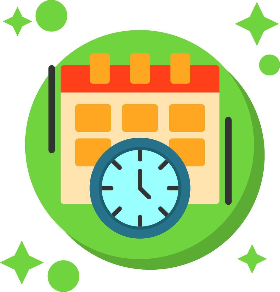 deadline staart kleur icoon vector