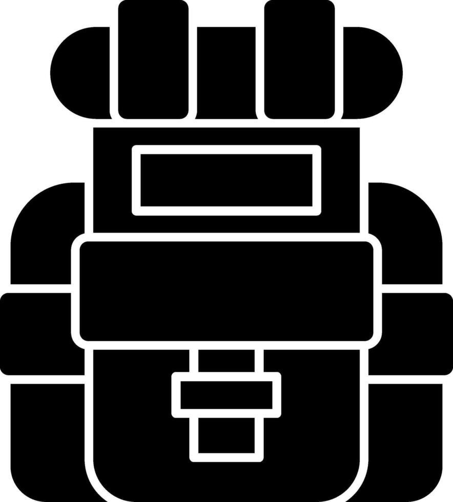 rugzak glyph-pictogram vector