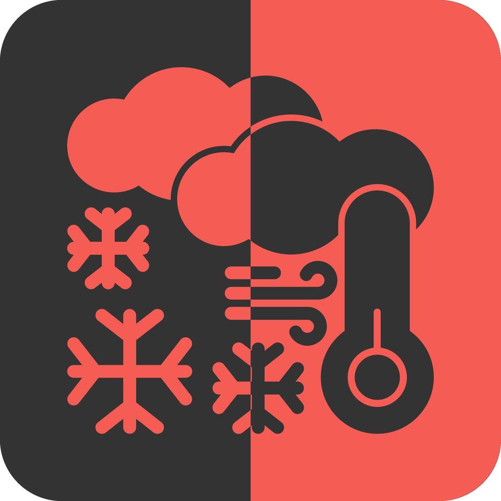 vorst rood omgekeerd icoon vector