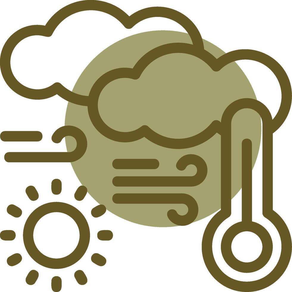 heet lineair cirkel icoon vector