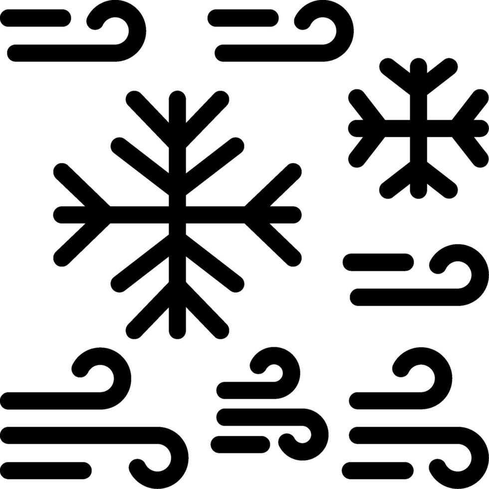 koude glyph-pictogram vector