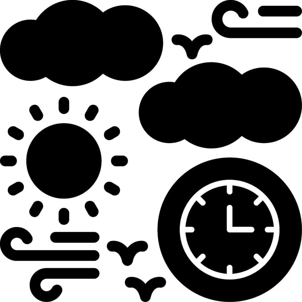 dag glyph icoon vector