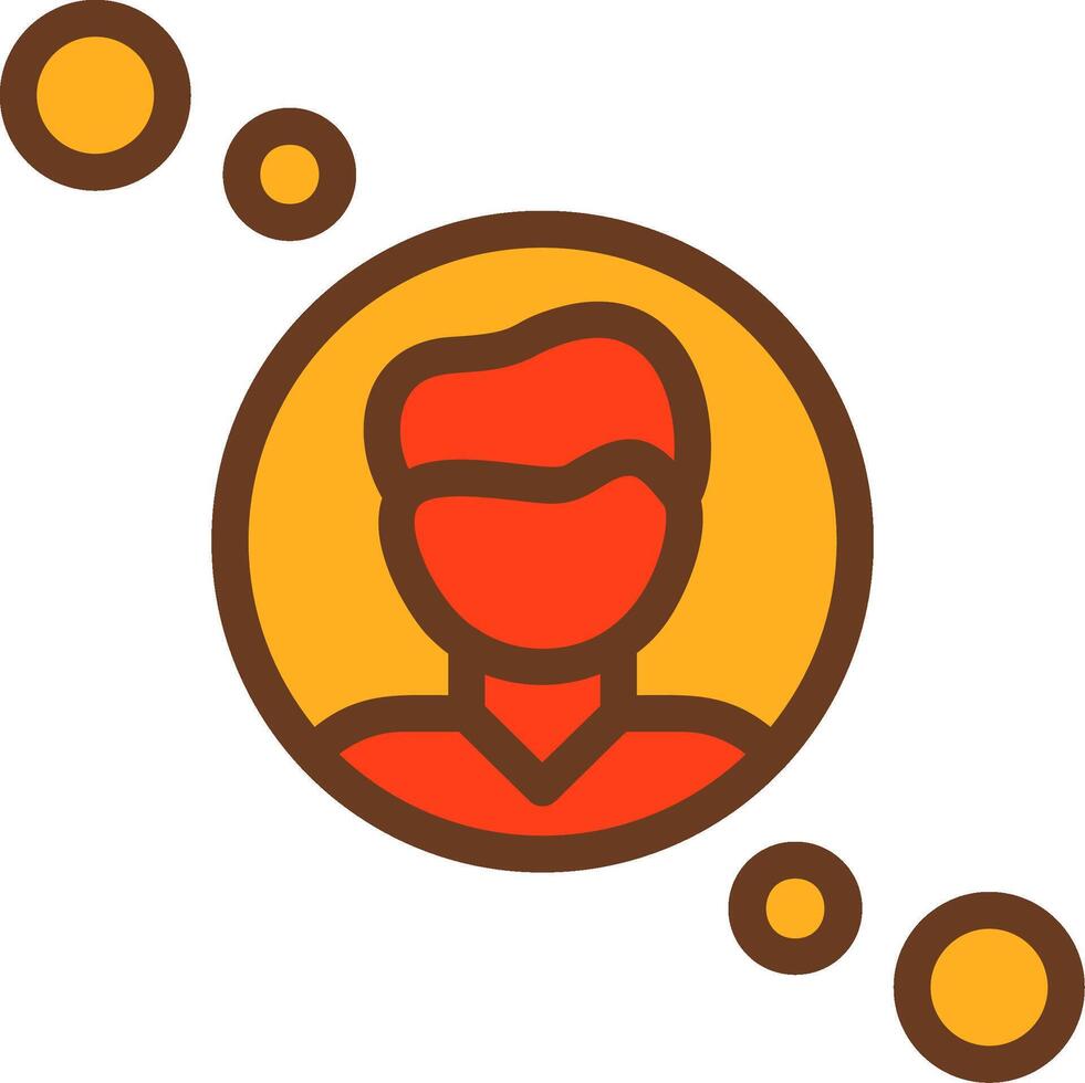 gebruiker avatar gevulde schaduw cirkel icoon vector