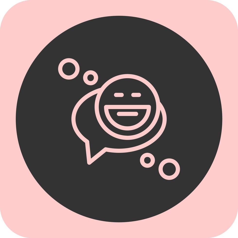 emoticon lineair ronde iconlineair ronde icoon vector