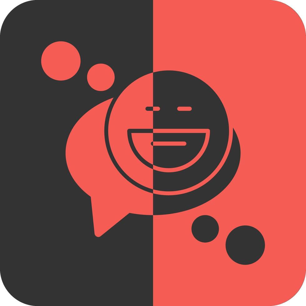 emoticon rood omgekeerd iconrood omgekeerd icoon vector