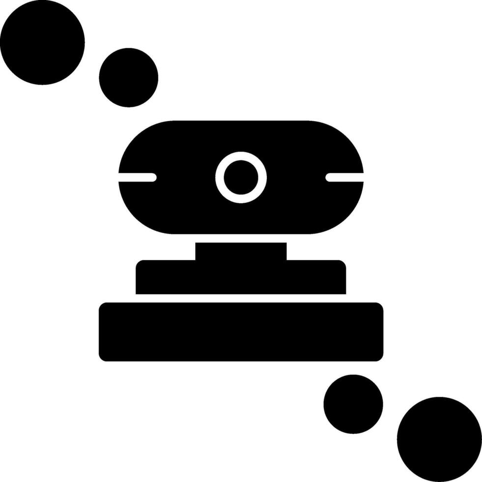 webcam glyph-pictogram vector