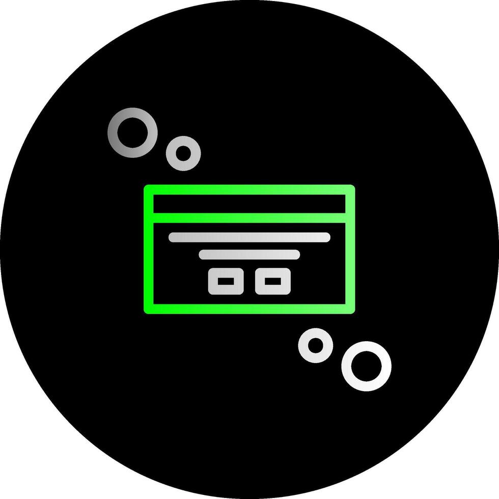 dialoog doos maatwerk dubbel helling cirkel icoon vector