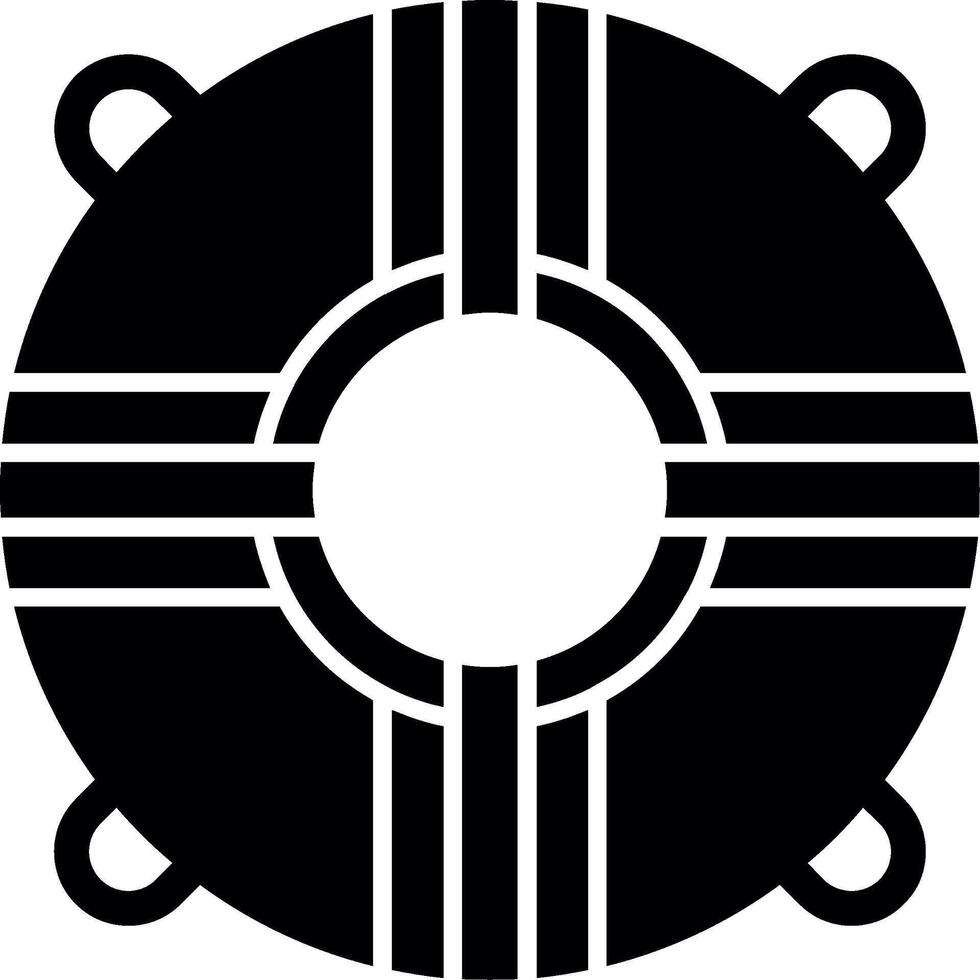 reddingsboei glyph icon vector