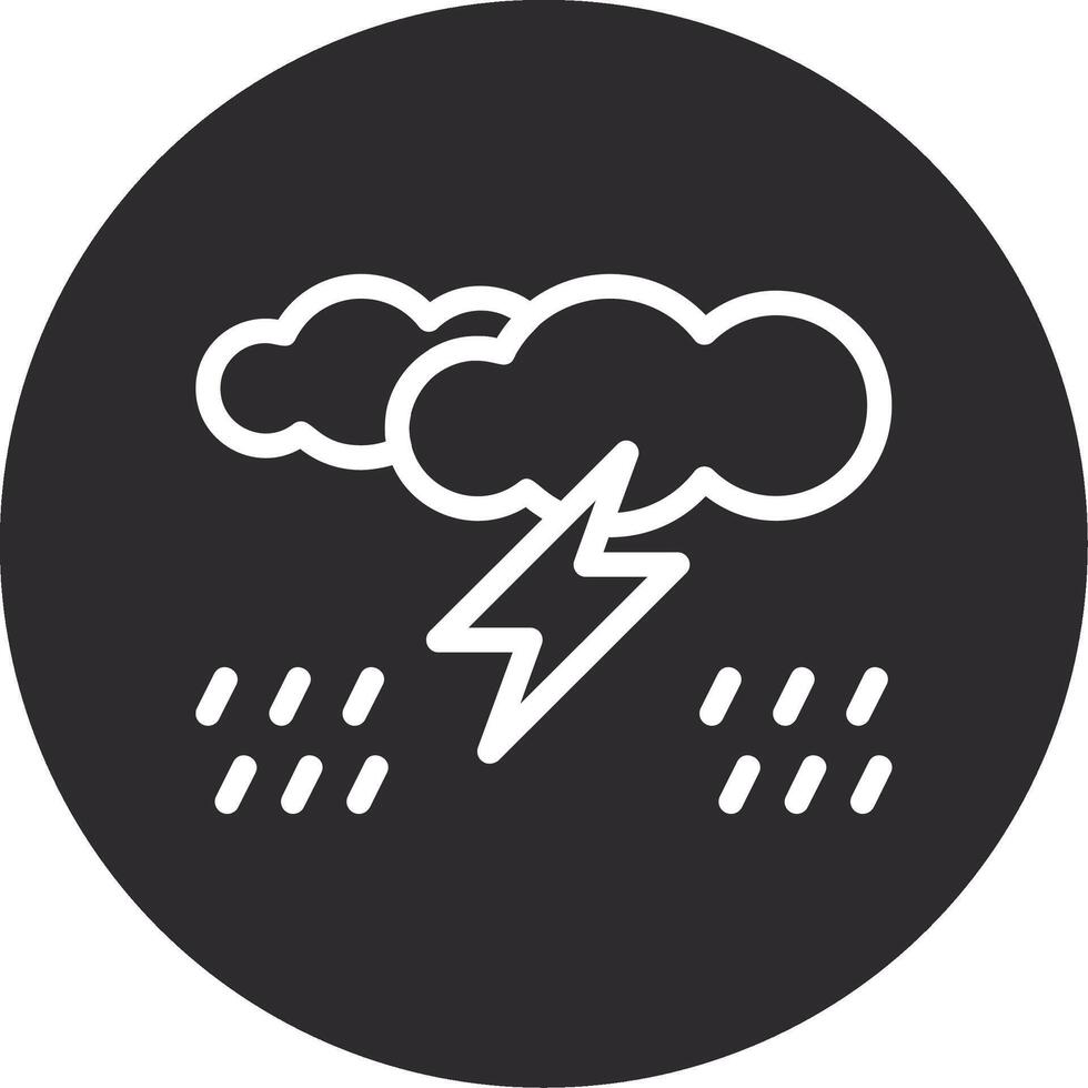 storm omgekeerd icoon vector