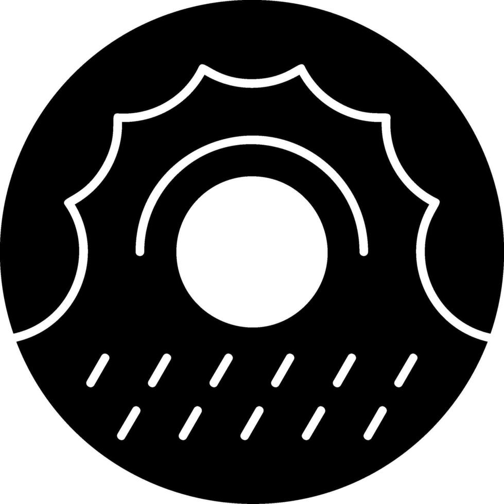 donut glyph icoon vector