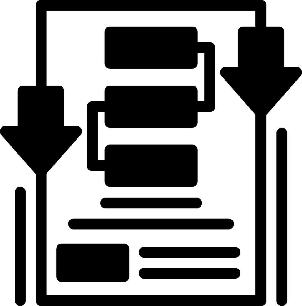 businessplan glyph-pictogram vector