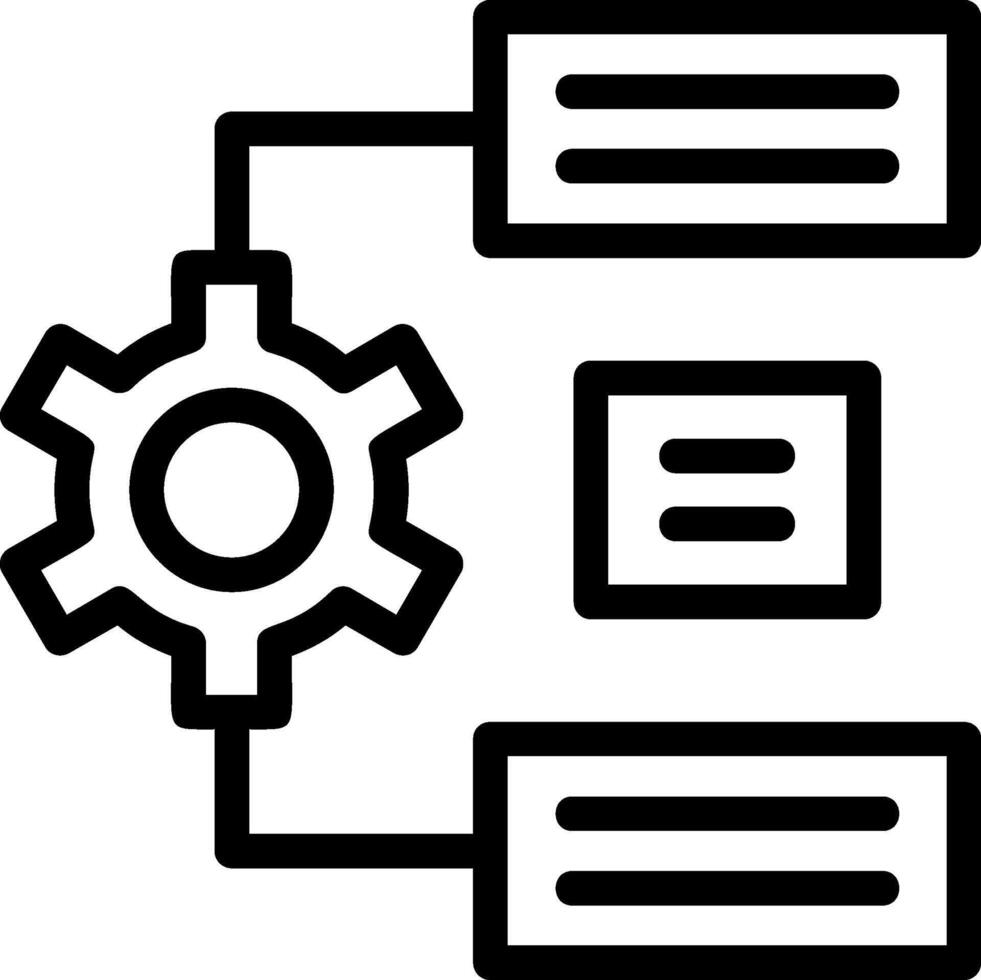 natuurlijk taal verwerken lijn icoon vector