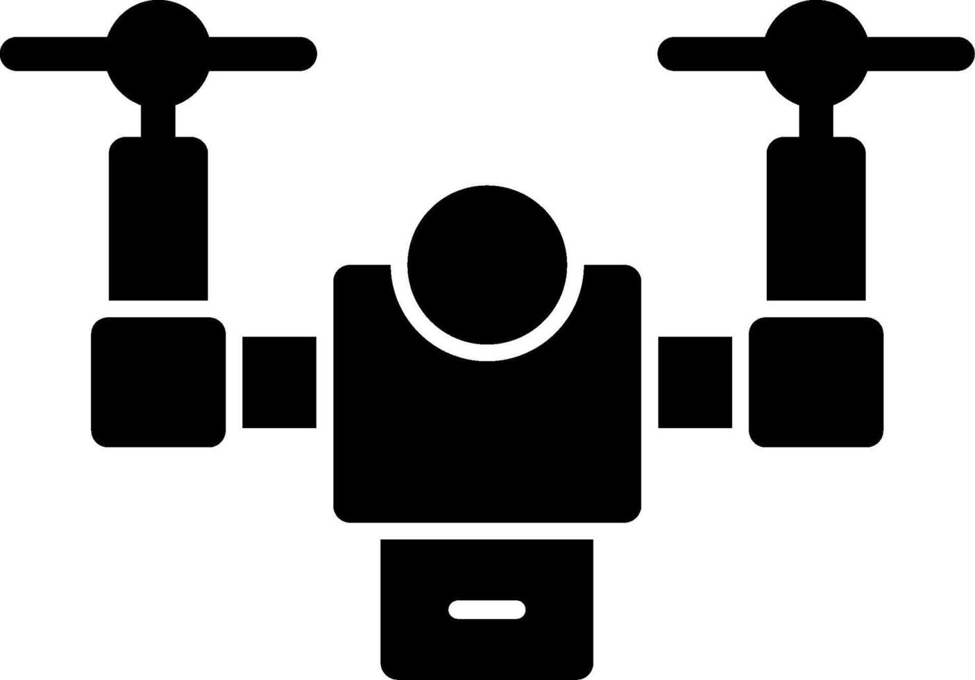 drone glyph-pictogram vector