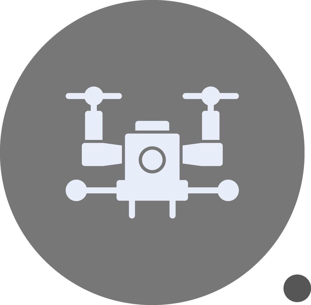 autonoom dar glyph schaduw icoon vector