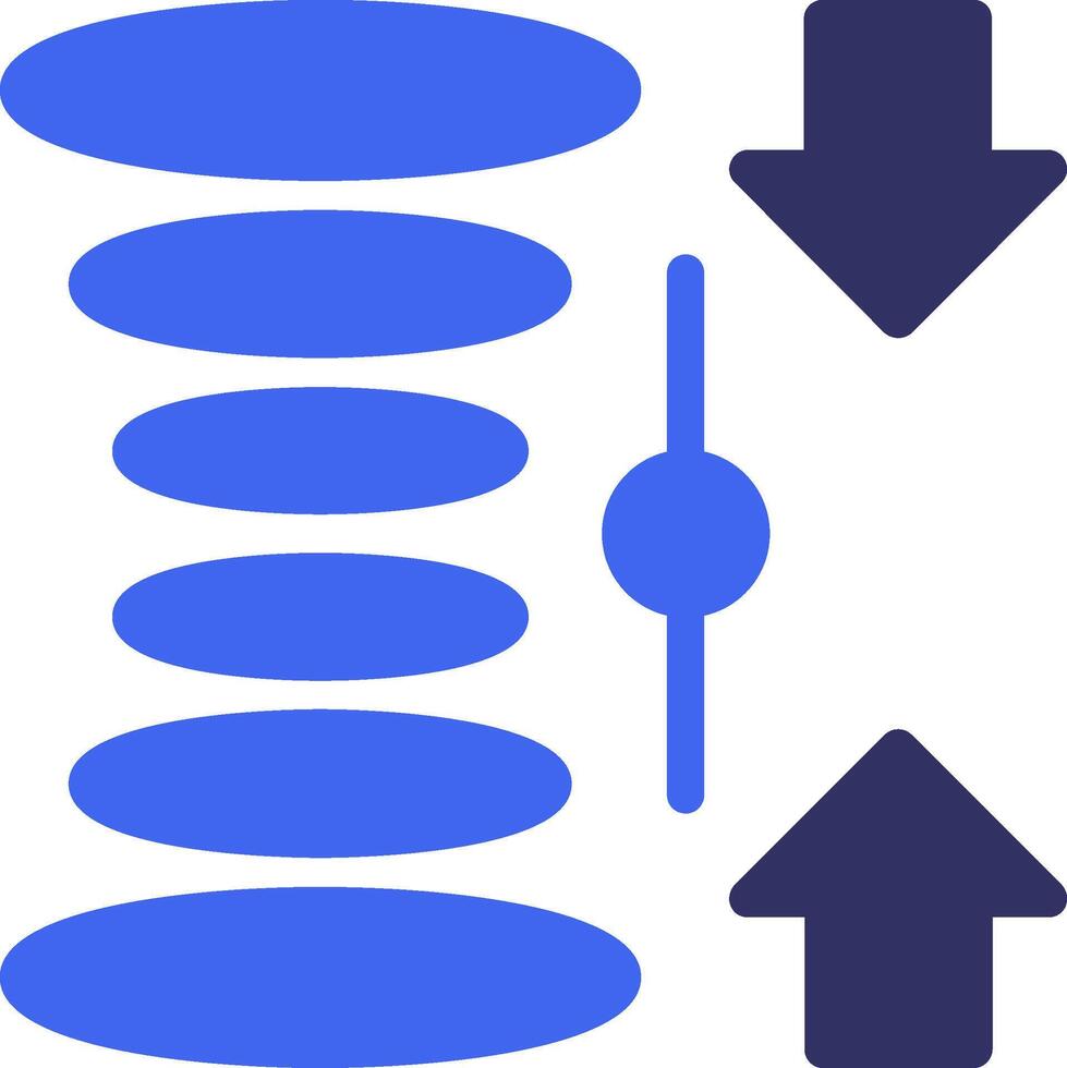 quantum superpositie solide twee kleur icoon vector