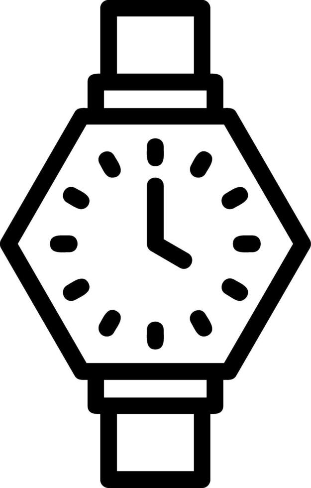 horloge lijn icoon vector