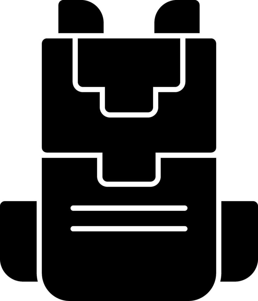 rugzak glyph-pictogram vector