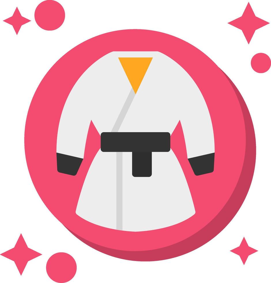 kimono staart kleur icoon vector