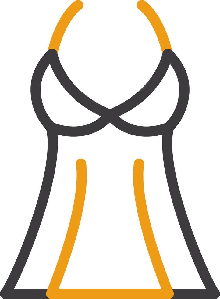 lingerie lijn cirkel icoon vector