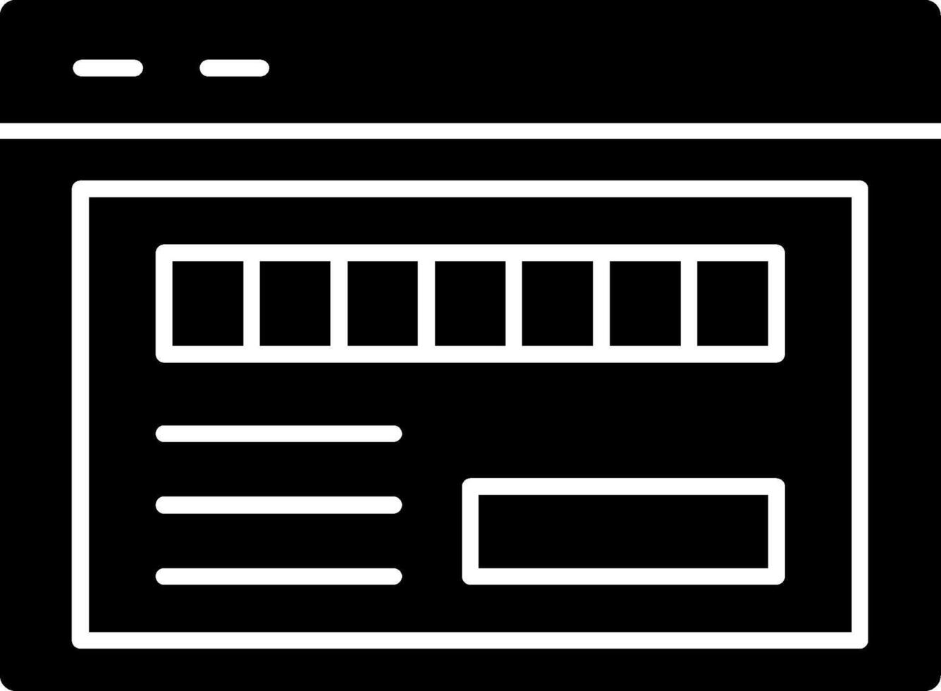 aas byte glyph icoon vector