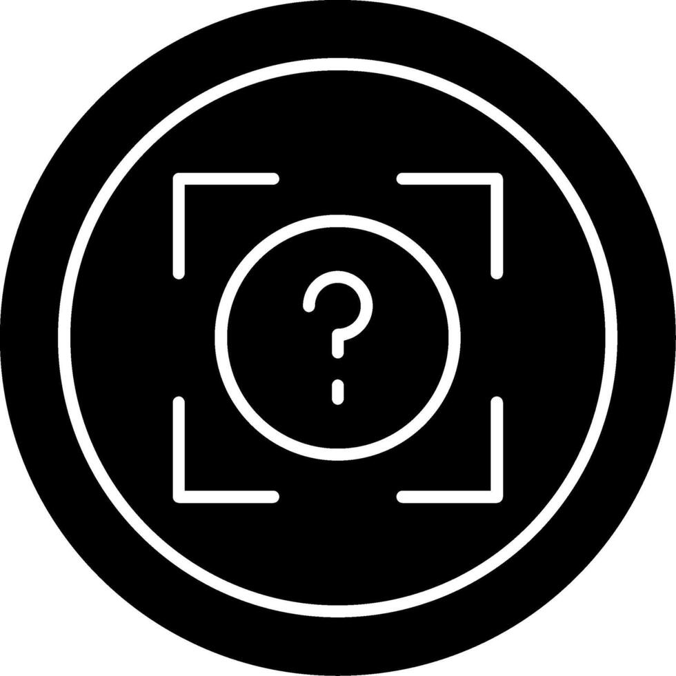 snap quiz glyph icoon vector