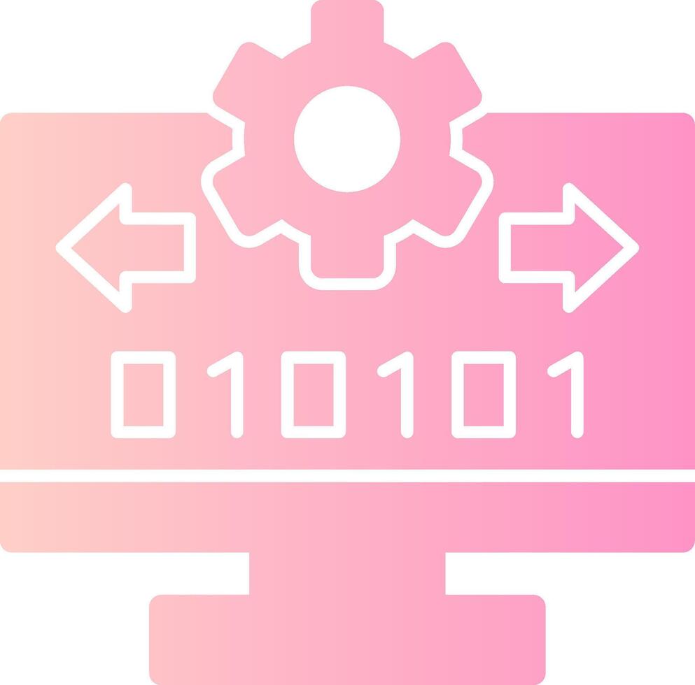 byte stromen solide multi helling icoon vector