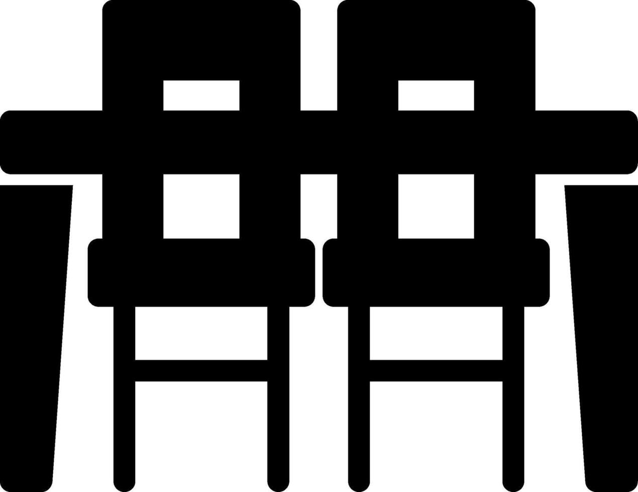 eettafel glyph icon vector