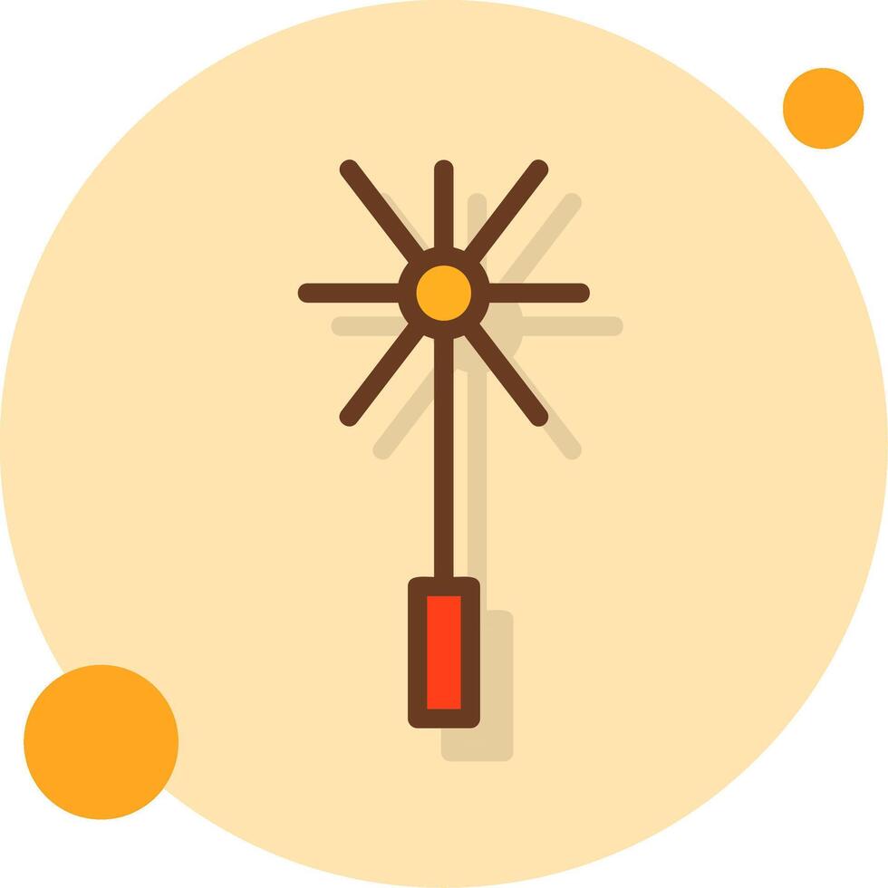 schoorsteen borstel gevulde schaduw cirkel icoon vector