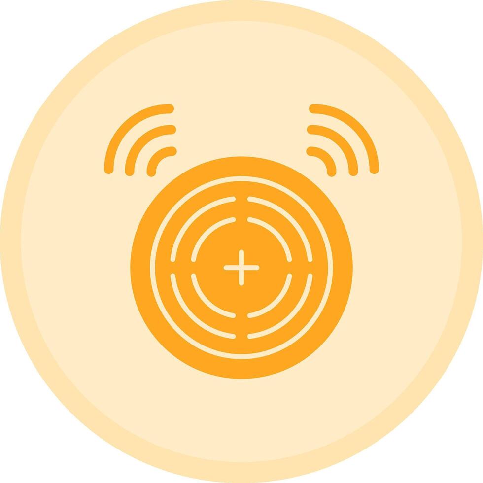 rook alarm veelkleurig cirkel icoon vector