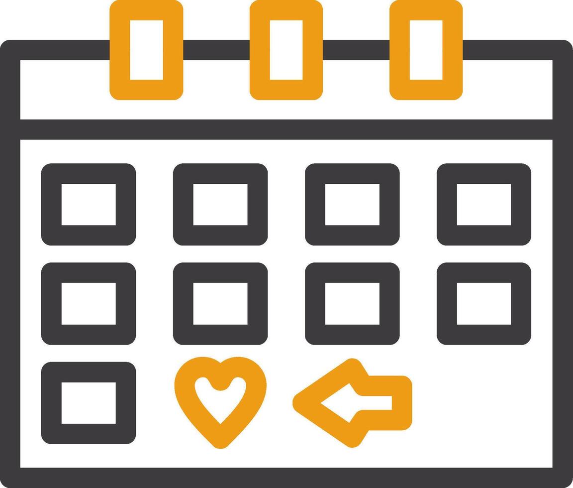 kalender met een opslaan de datum markeerstift lijn cirkel icoon vector