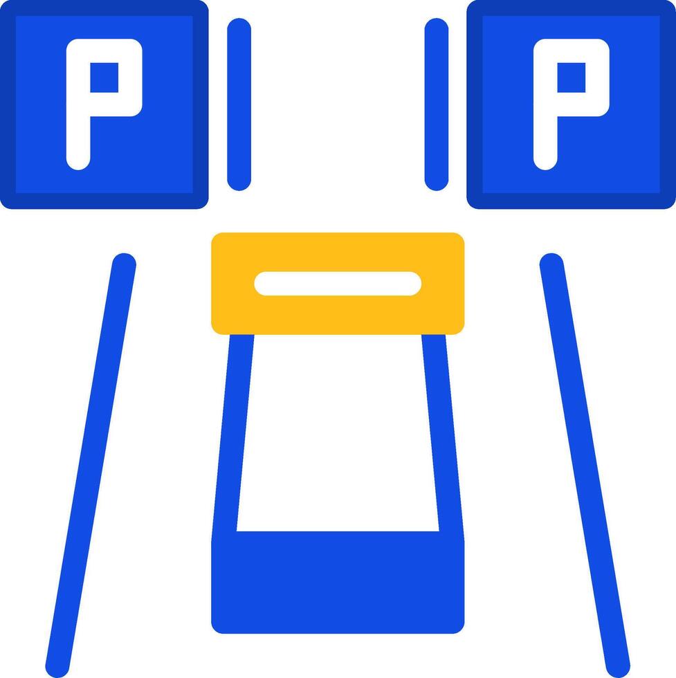 parkeren reservering vlak twee kleur icoon vector